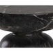 Lucida 20 X 18 inch Marble Look / Black Outdoor End Table
